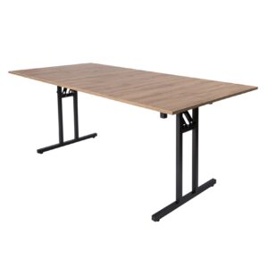 Table de banquet pliante 8050N taille 90/180cm chêne sonoma