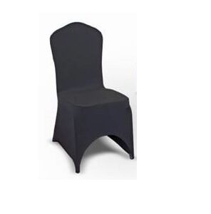 Housse de chaise flexible T68123, noire