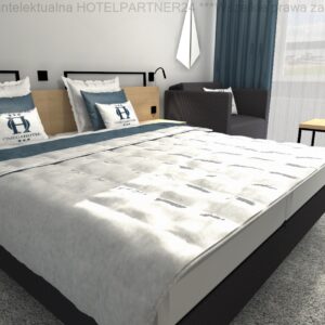 Lit d'hôtel continental avec matelas de 160/200cm